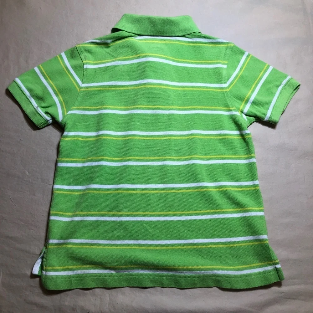 Old Navy Boy’s Lime Green Striped Polo
